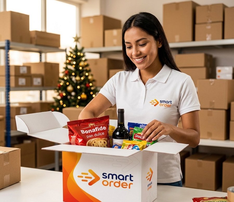 Armado profesional de cajas navideñas corporativas - Smart Order Argentina